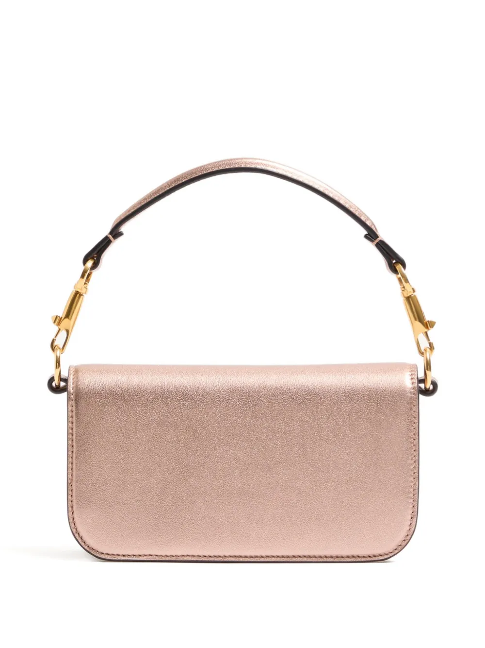 Valentino Garavani small Locò jewel-logo leather shoulder bag - Roze