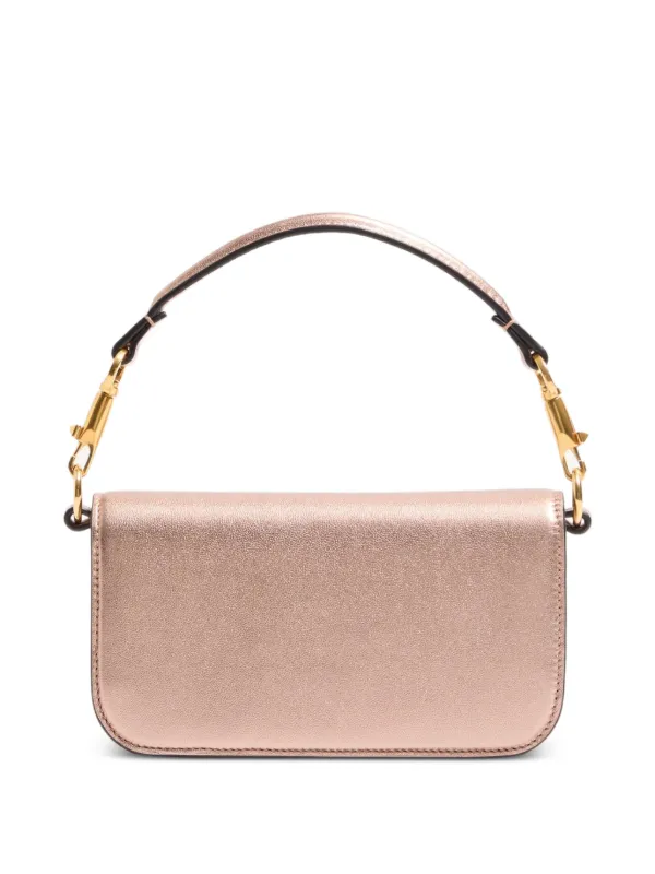 Valentino Garavani Locò Small Shoulder Bag In Laminated Calfskin