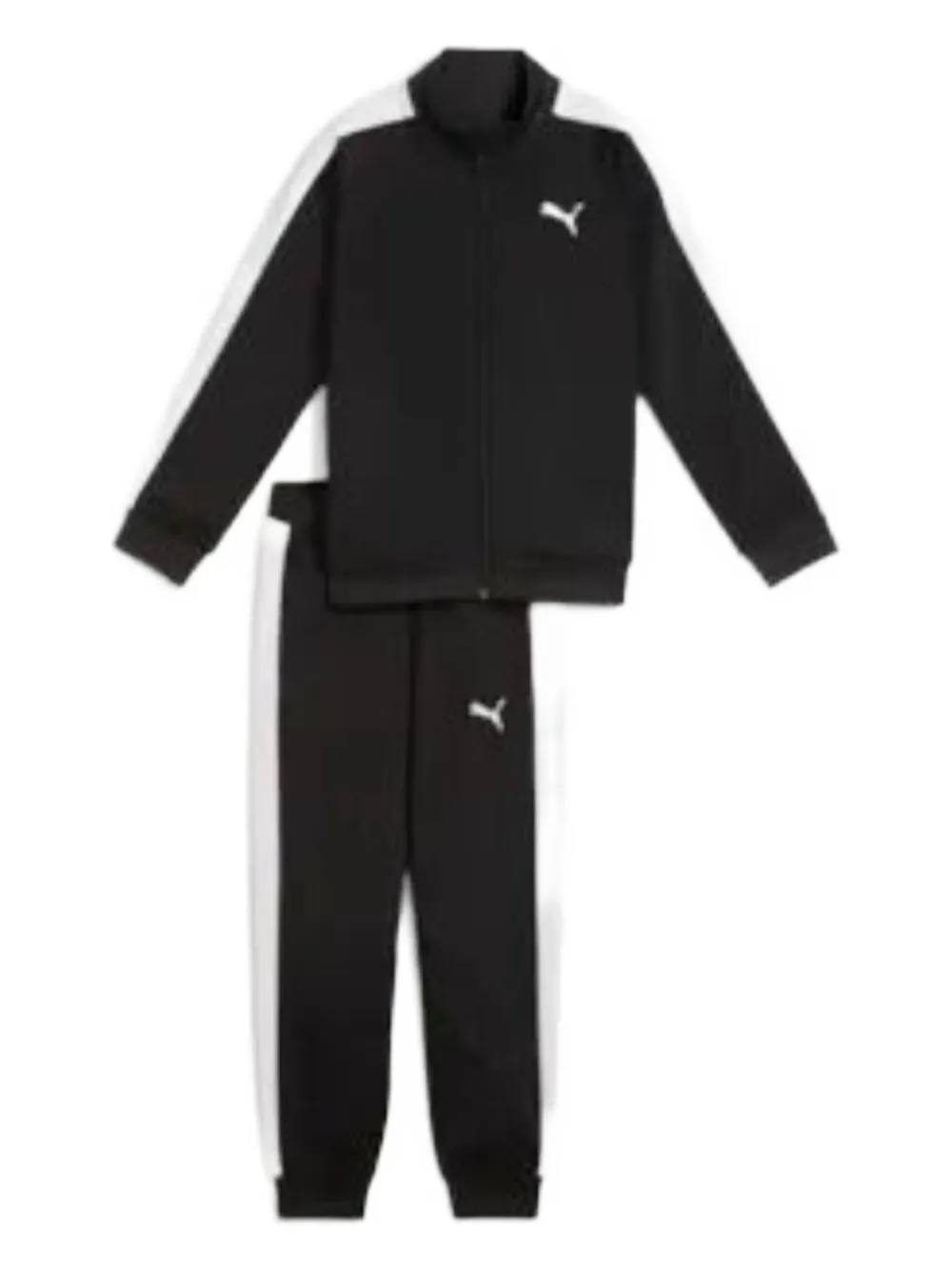 Puma Kids zip-up logo-detail tracksuit set - ブラック