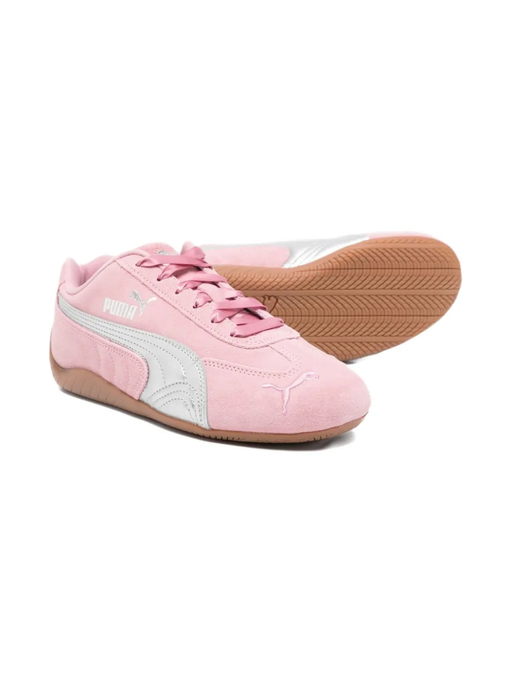 Puma Kids logo sneakers - Roze