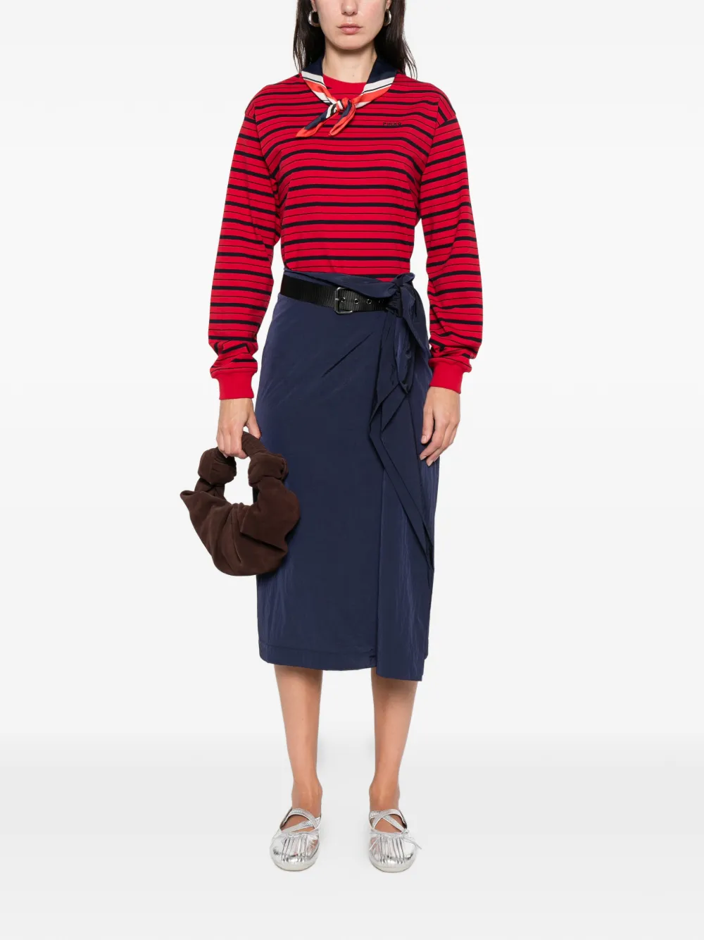 PINKO belt knot skirt - Blauw