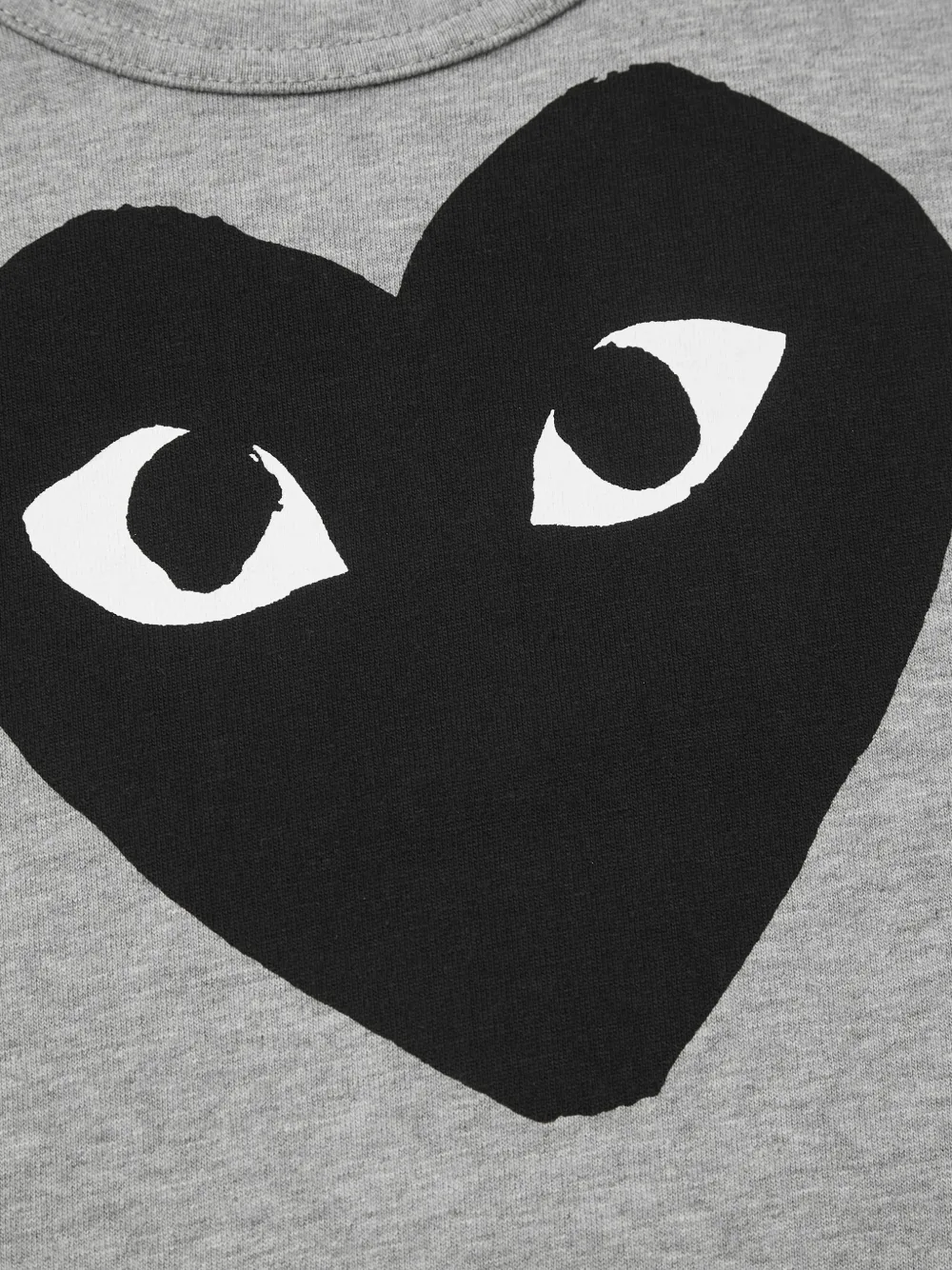 Comme Des Garçons Play Kids T-shirt met hartprint Grijs