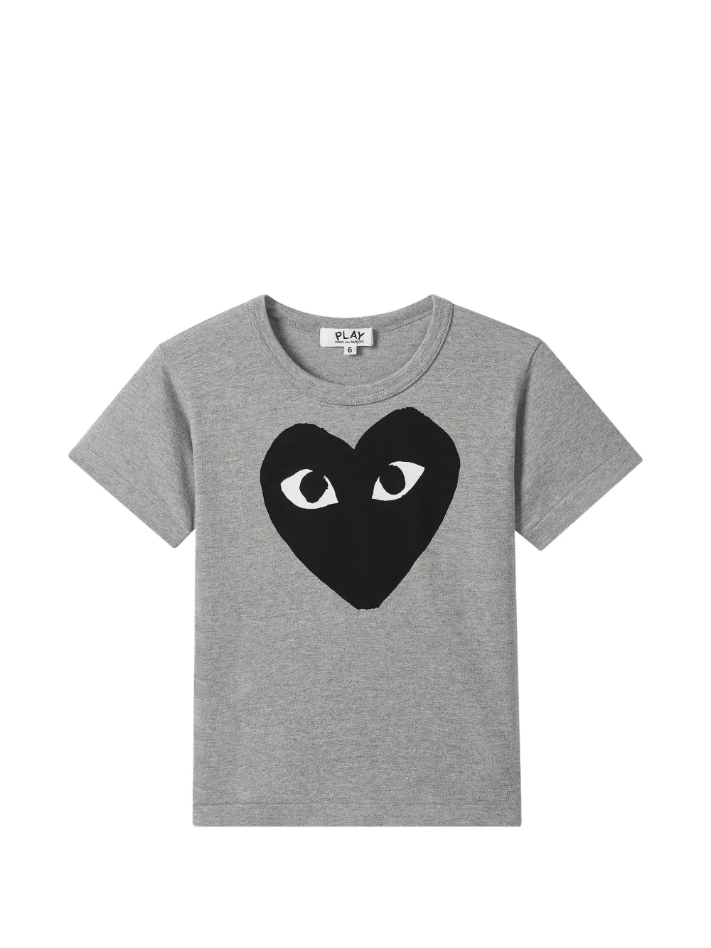Comme Des Garçons Play Kids heart graphic T-shirt - Grigio