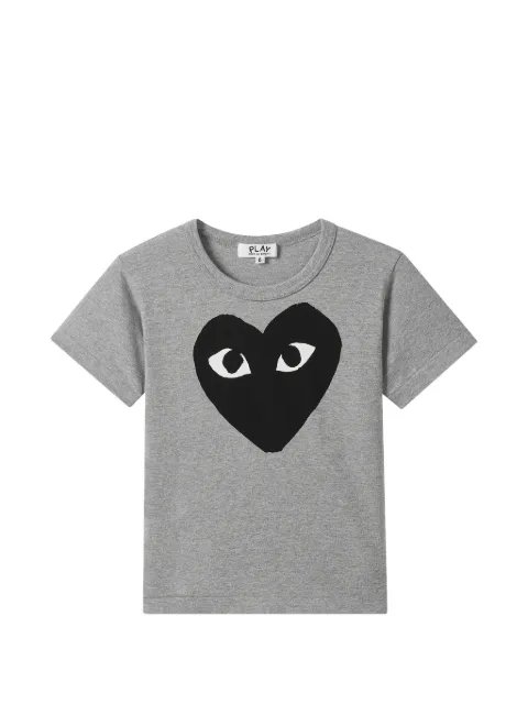 Comme Des Garçons Play Kids playera con motivo de corazón