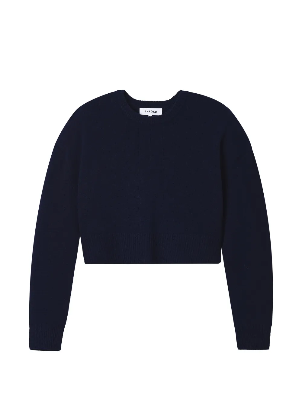 Enföld ribbed cropped sweater - Blu
