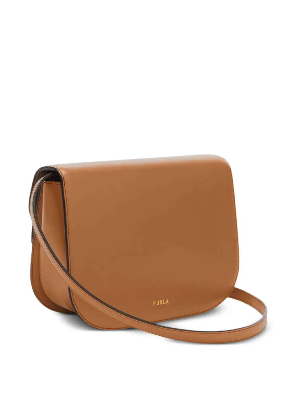 Furla Sfera leren crossbodytas met omslag Bruin