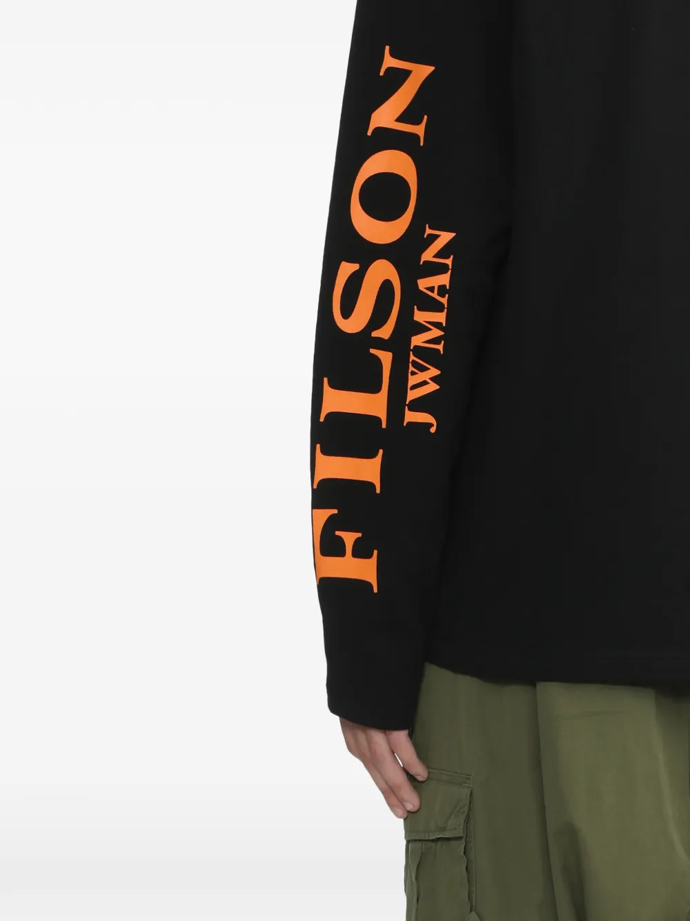 Junya Watanabe MAN long-sleeves Logo T-shirt | Black | FARFETCH