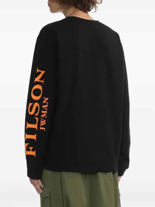 Junya Watanabe MAN ロゴ ロングTシャツ | ブラック | FARFETCH JP