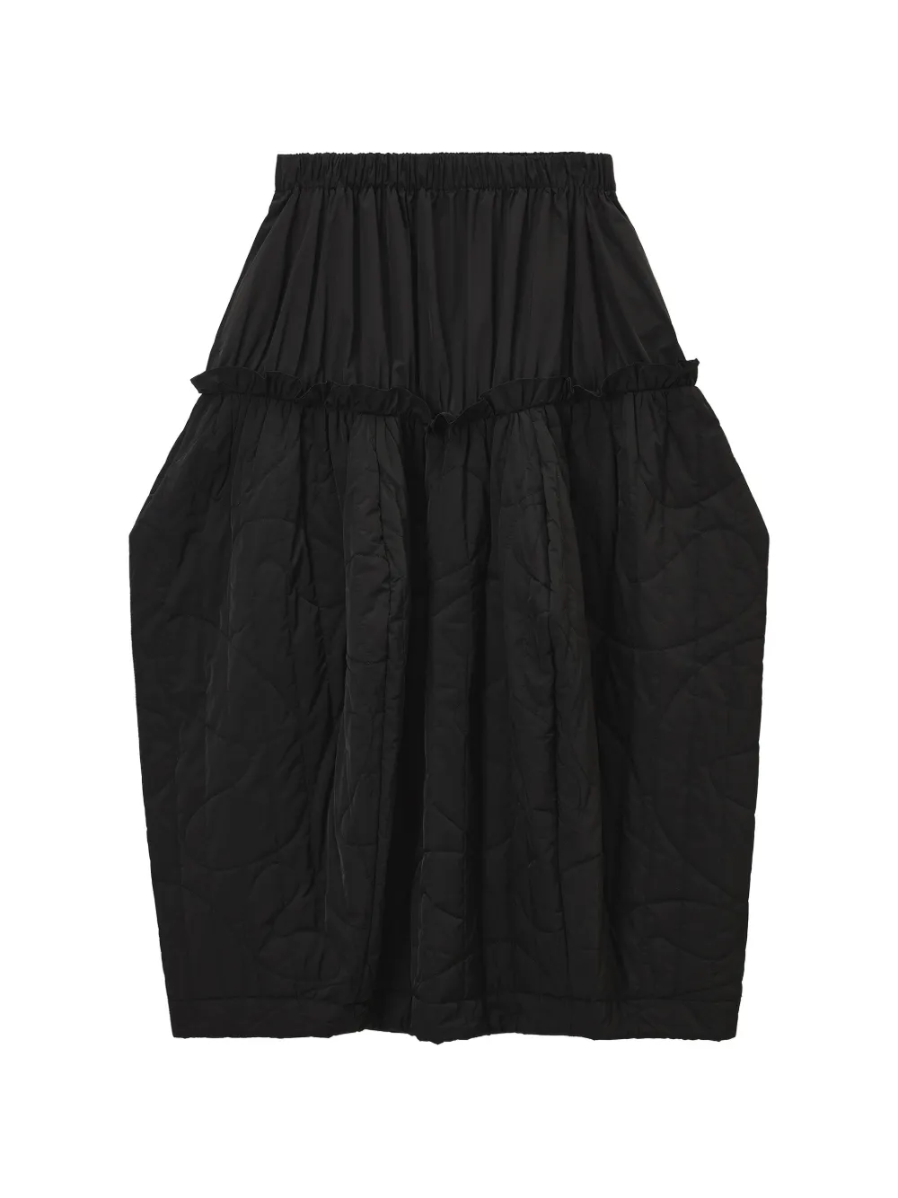 Enföld ruffled quilted skirt - Nero