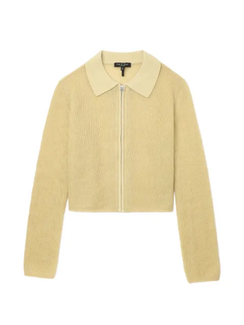 rag & bone zip collared knitwear