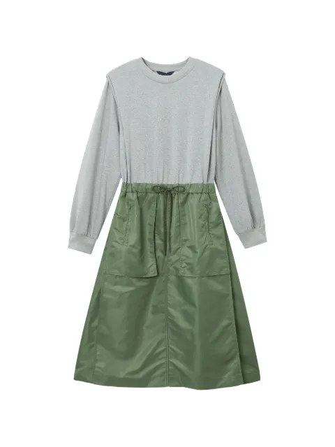 Juun.J vestido midi con bolsillo con cremallera