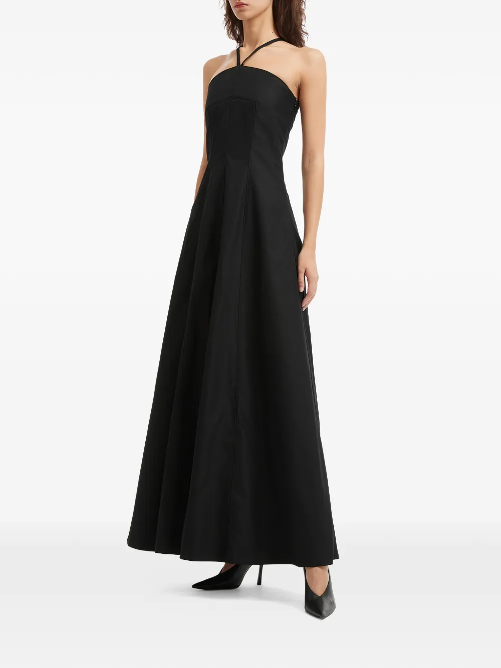 crossover strappy maxi dress