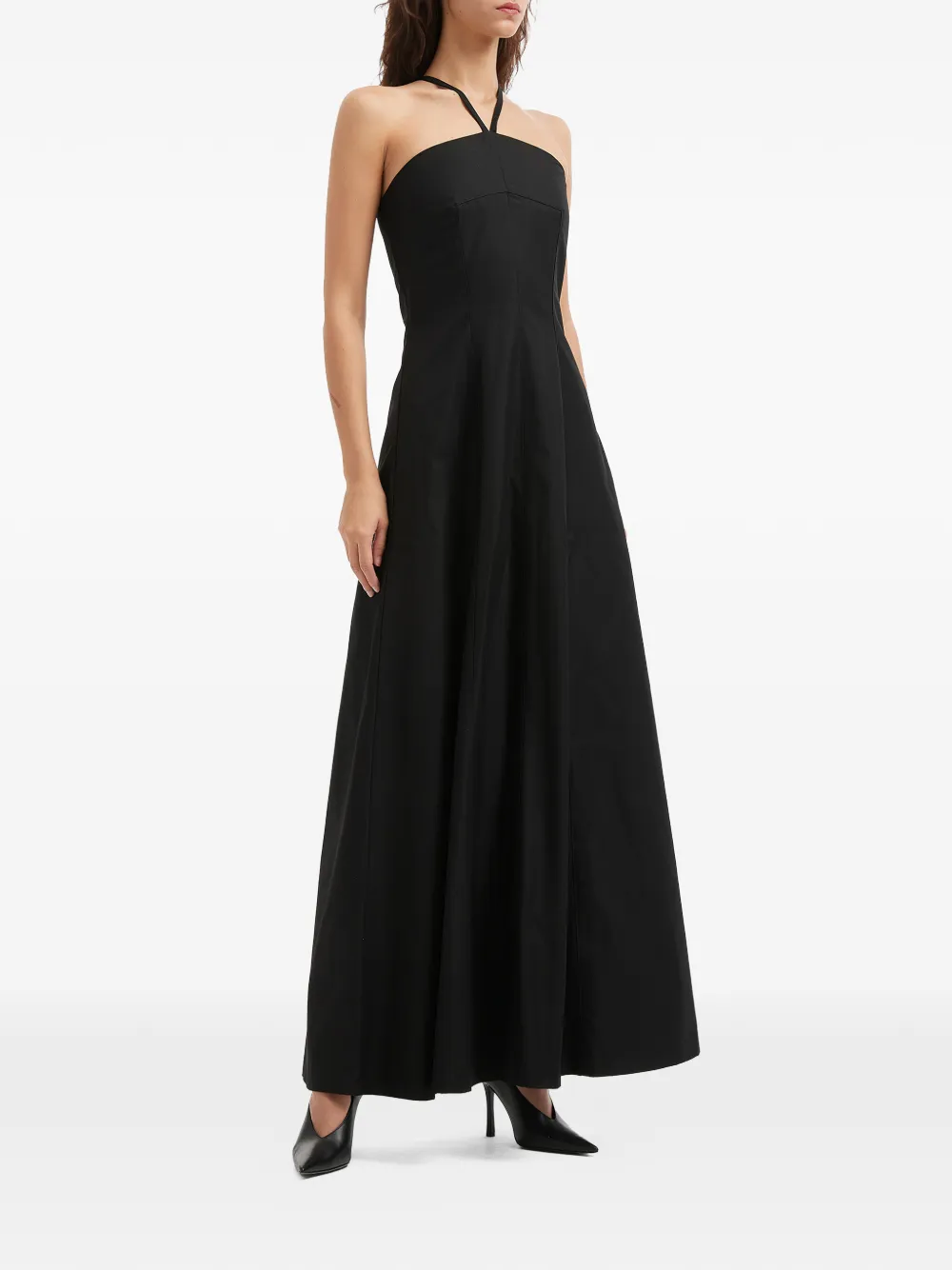 crossover strappy maxi dress