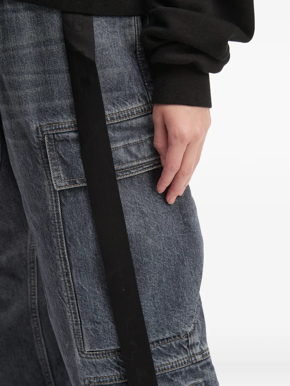 Rick Owens DRKSHDW Cargo jeans met wassing Grijs