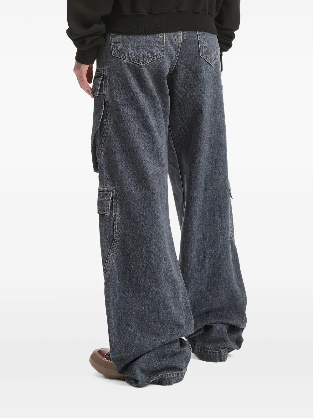 Rick Owens DRKSHDW Cargo jeans met wassing Grijs