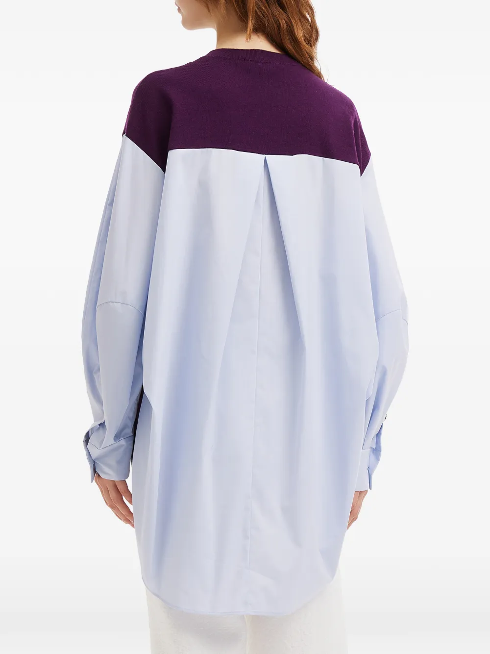 Enföld Panelled Balloon Sleeve Top | Purple | FARFETCH BH