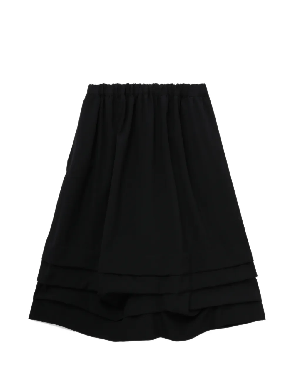 Comme Des Garçons Girl Gonna midi con design a strati - Nero