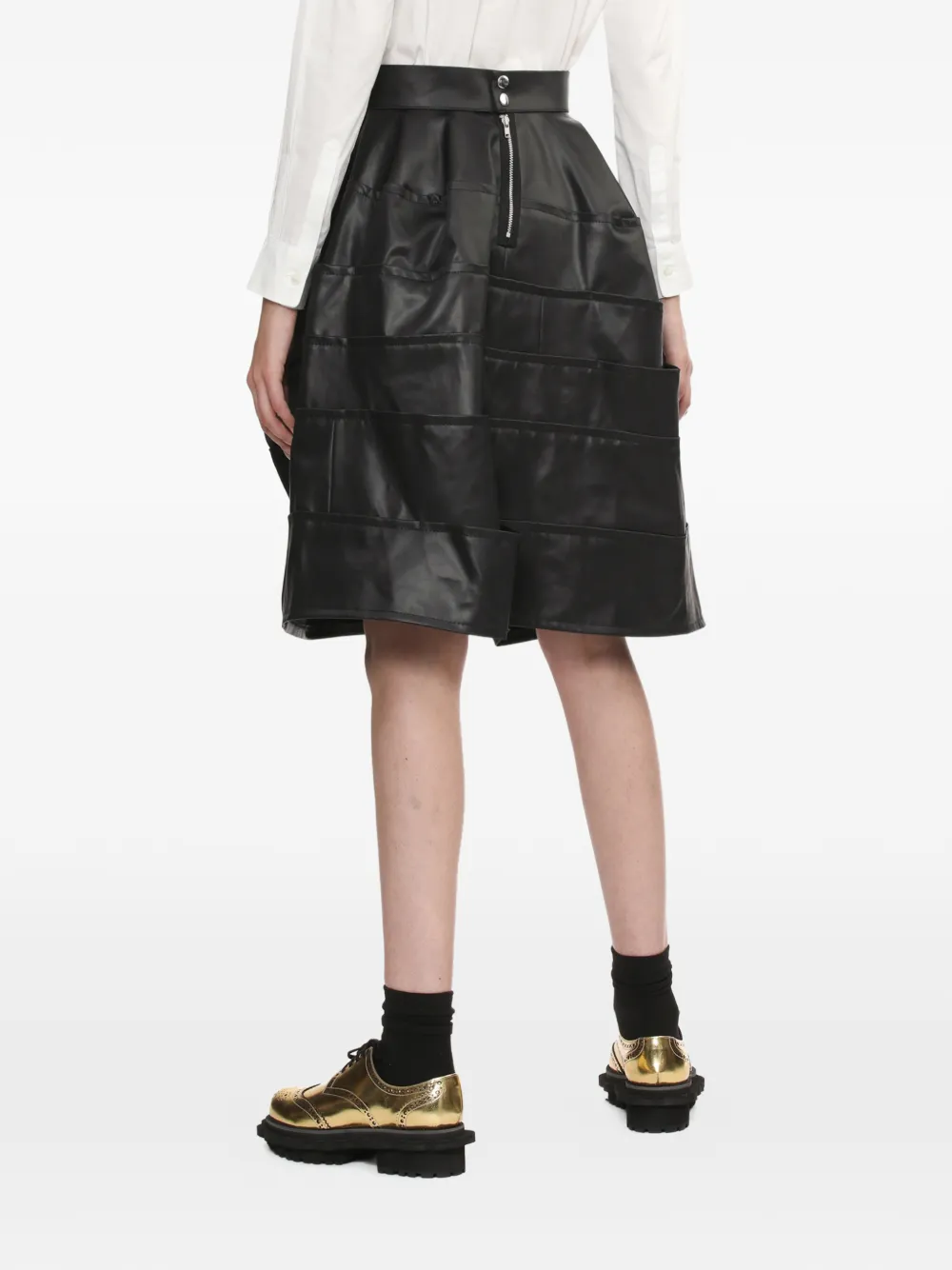 Comme des Garçons TAO Mini-rok met ritssluiting Zwart