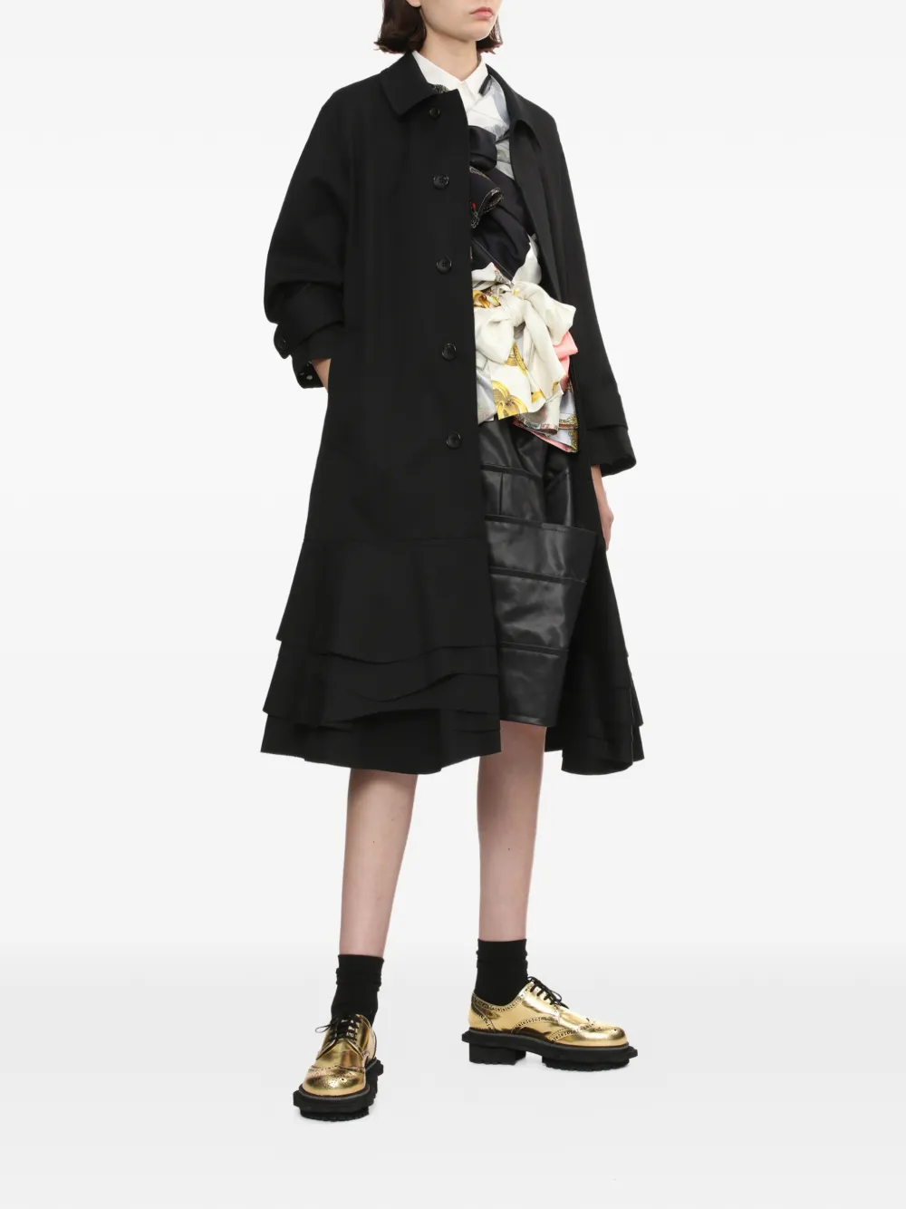 Comme des Garçons TAO Mini-rok met ritssluiting Zwart