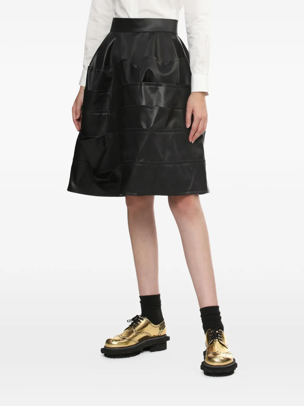 Comme des Garçons TAO Mini-rok met ritssluiting Zwart