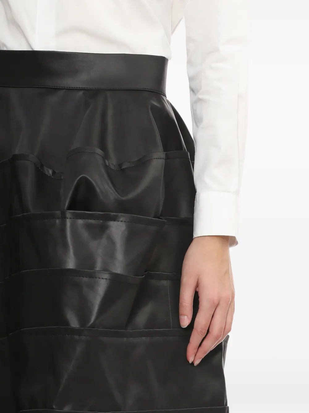 Comme des Garçons TAO Mini-rok met ritssluiting Zwart