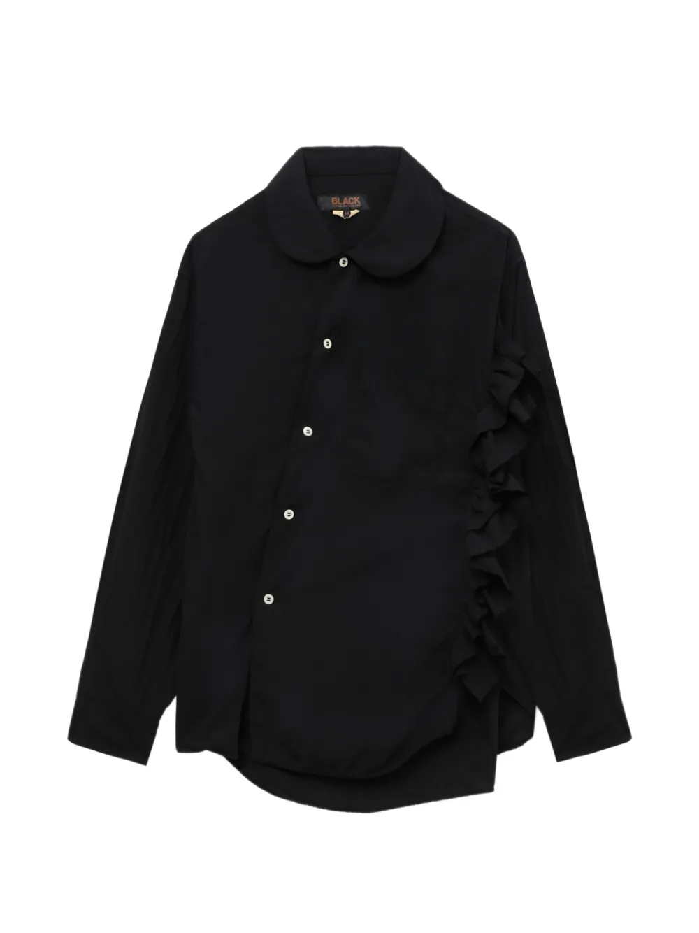 Black Comme Des Garçons Camicia con colletto alla Peter Pan - Nero