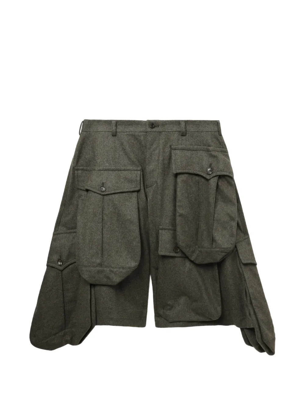 Comme des Garçons Homme Plus Shorts cargo con tasche - Grigio