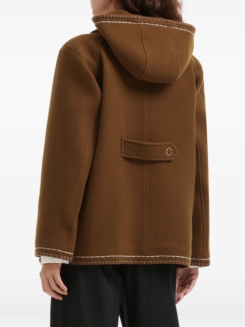 Ader Error フーデッド コート | ブラウン | FARFETCH JP