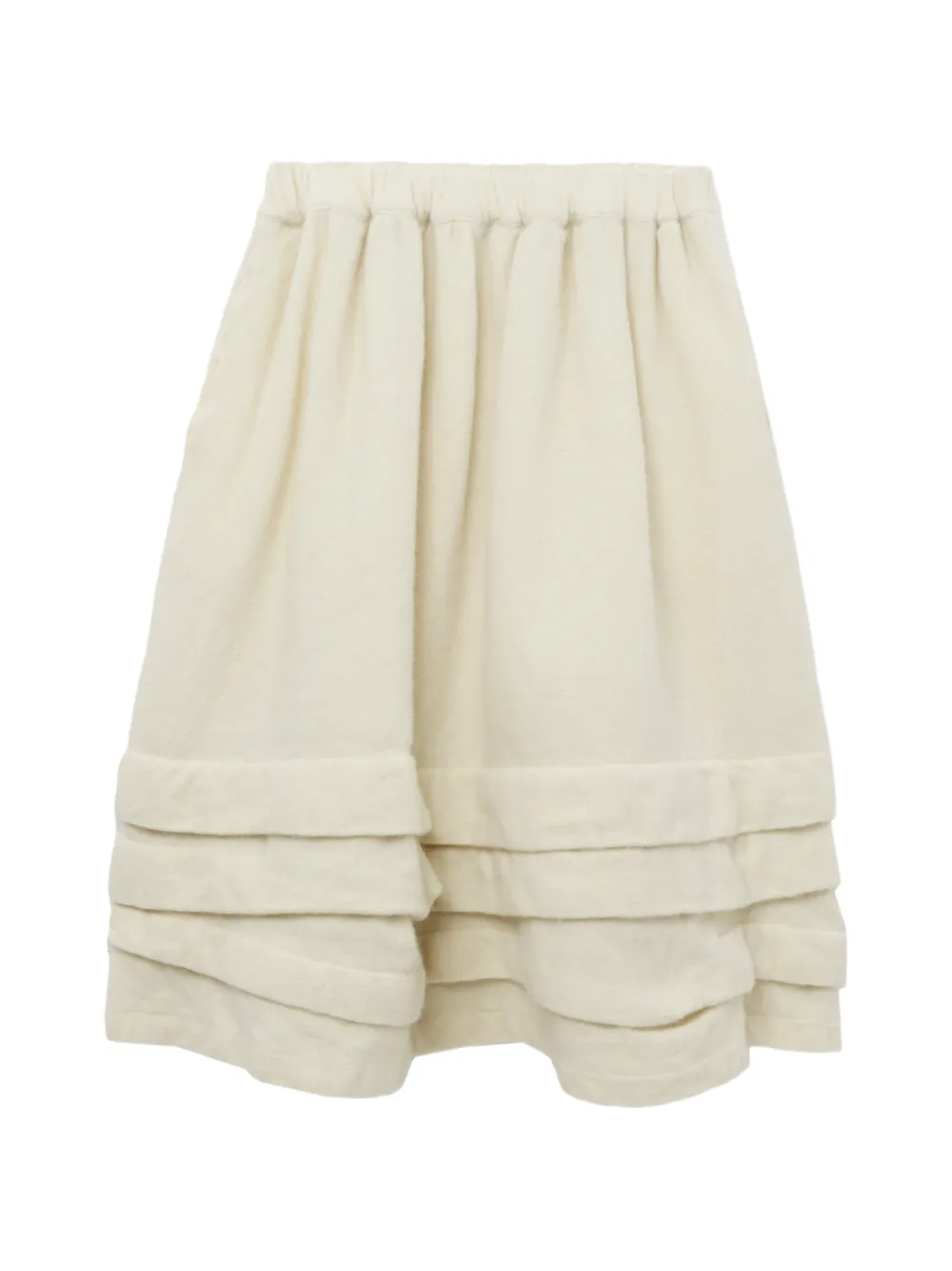 Comme Des Garçons Girl ruffled midi skirt - Toni neutri