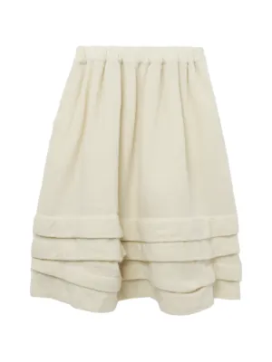 Comme Des Garçons プリーツ スカート | ホワイト | FARFETCH JP