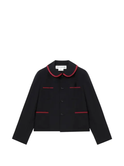 Comme Des Garçons Girl Peter-Pan-collar pocket jacket
