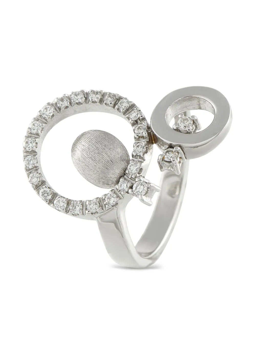 NANIS anillo en oro blanco de 18kt con diamante | plateado | Image 1
