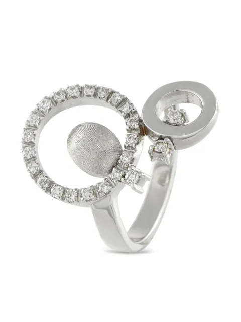 NANIS 18K white gold diamond ring