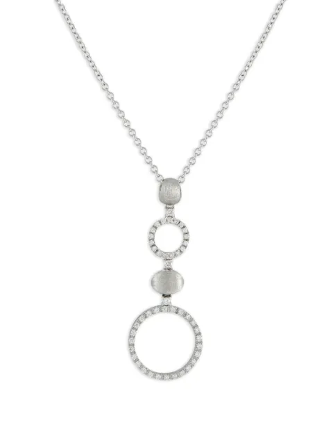 NANIS 18K white gold diamond necklace