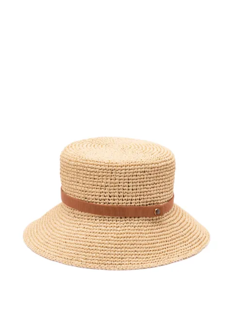 Valentino Garavani VLogo Signature foldable straw bucket hat