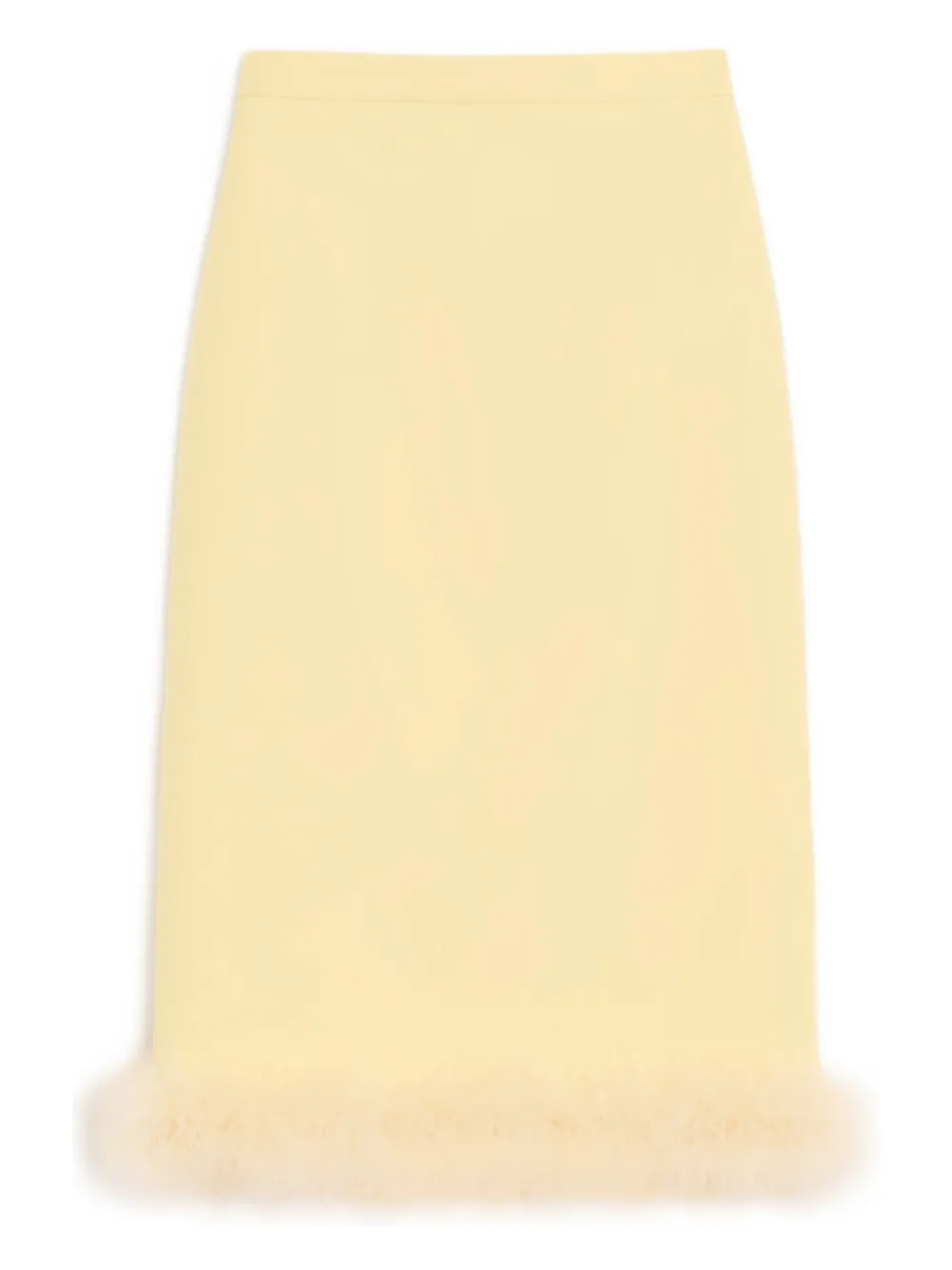 Valentino Garavani Crepe Couture midi skirt - Giallo