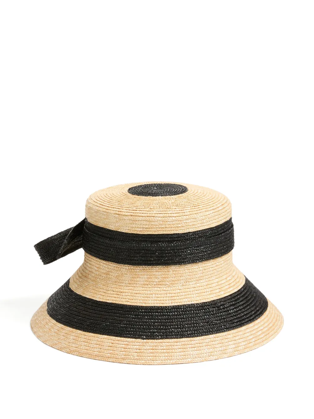 Valentino Garavani Rieten vissershoed met kenmerkende strik Beige