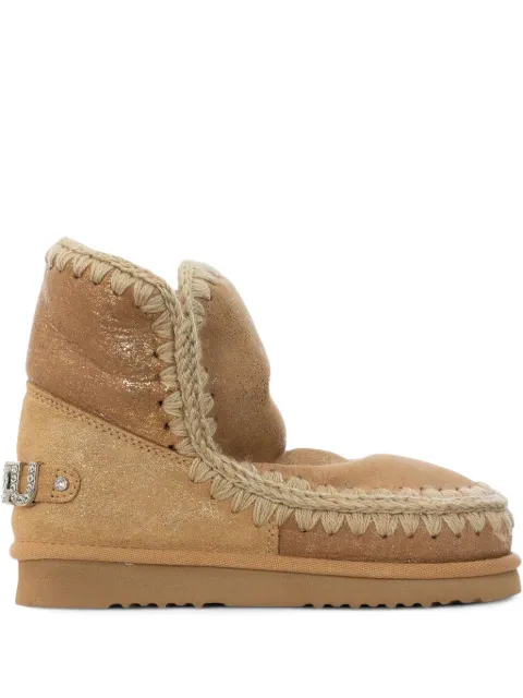 Mou Eskimo embellished-logo crocheted boots