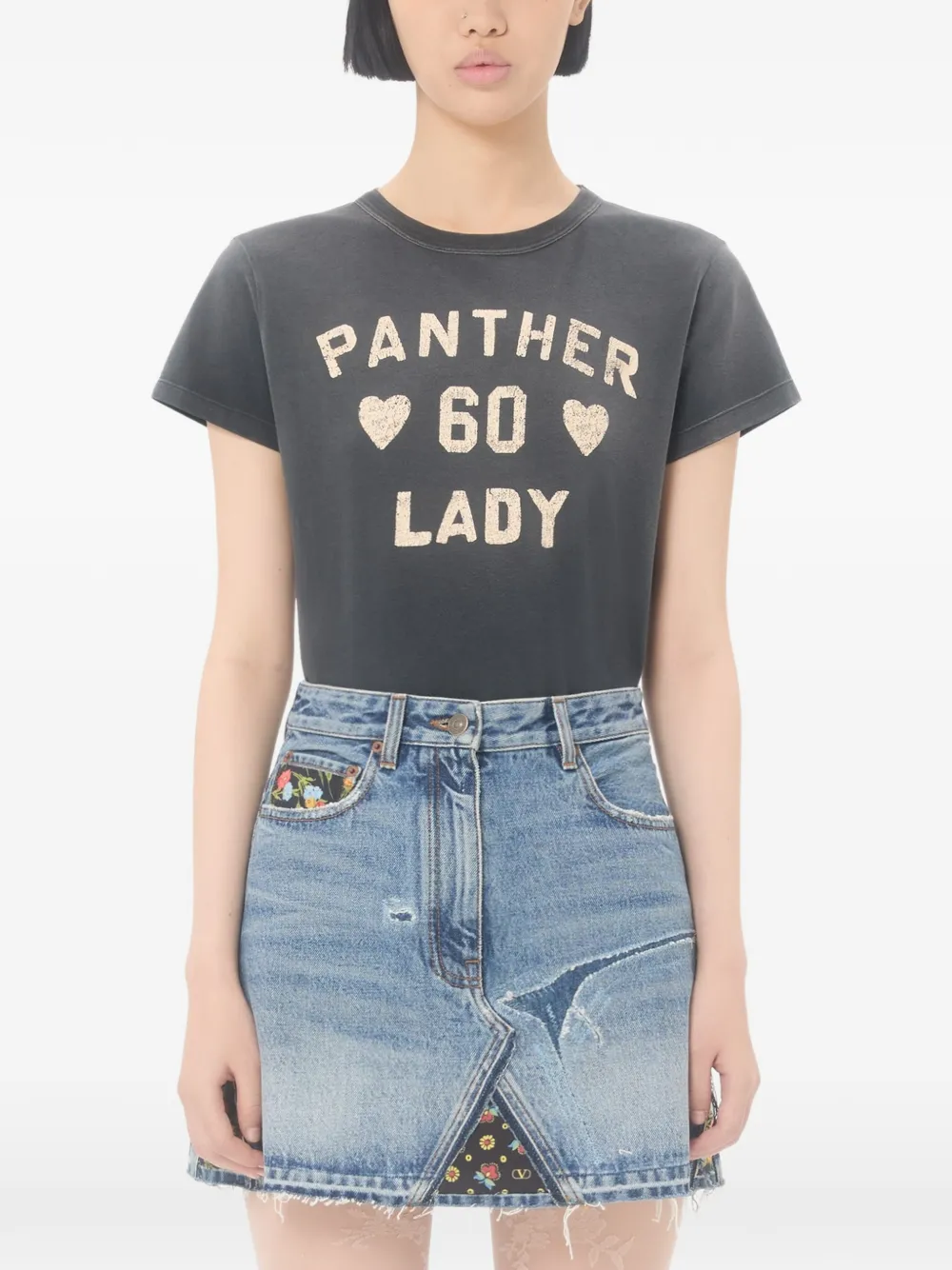 Valentino Garavani T-shirt met grafische print Grijs