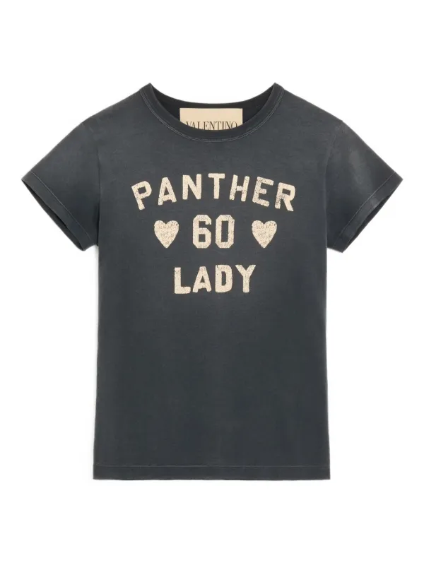 Valentino Garavani Graphic-print T-shirt in Grey