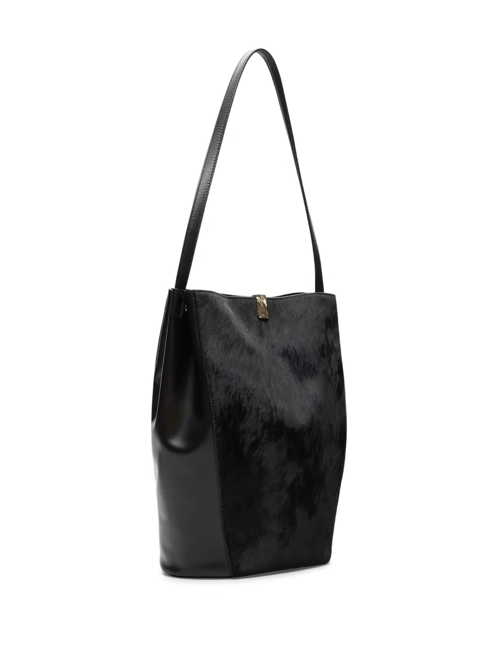 LouLou de Saison Odile bucket-tas met pony-effect Zwart