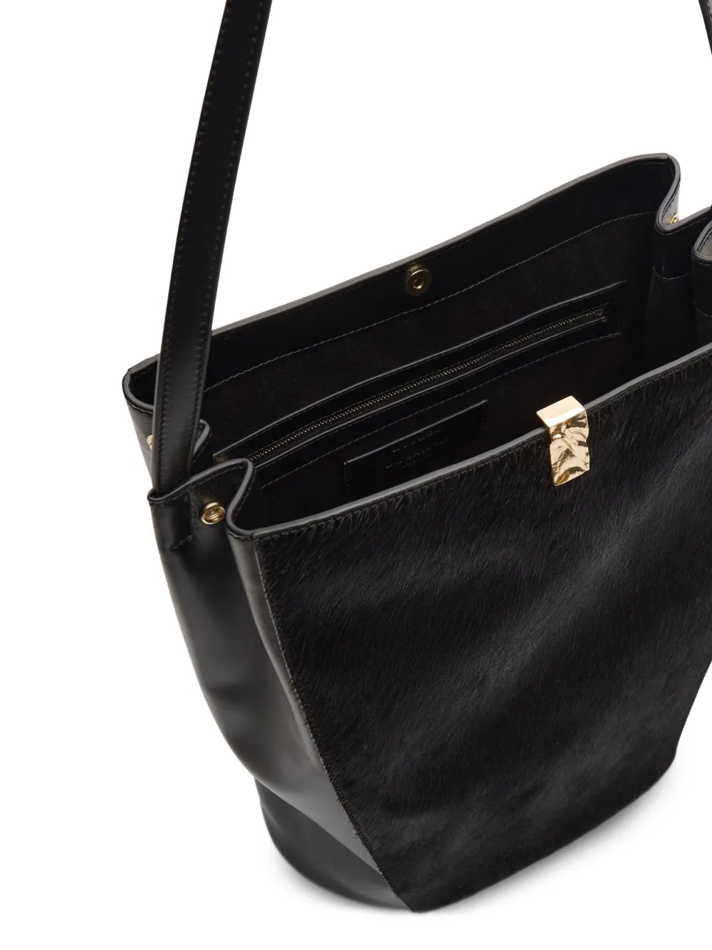 LouLou de Saison Odile bucket-tas met pony-effect Zwart