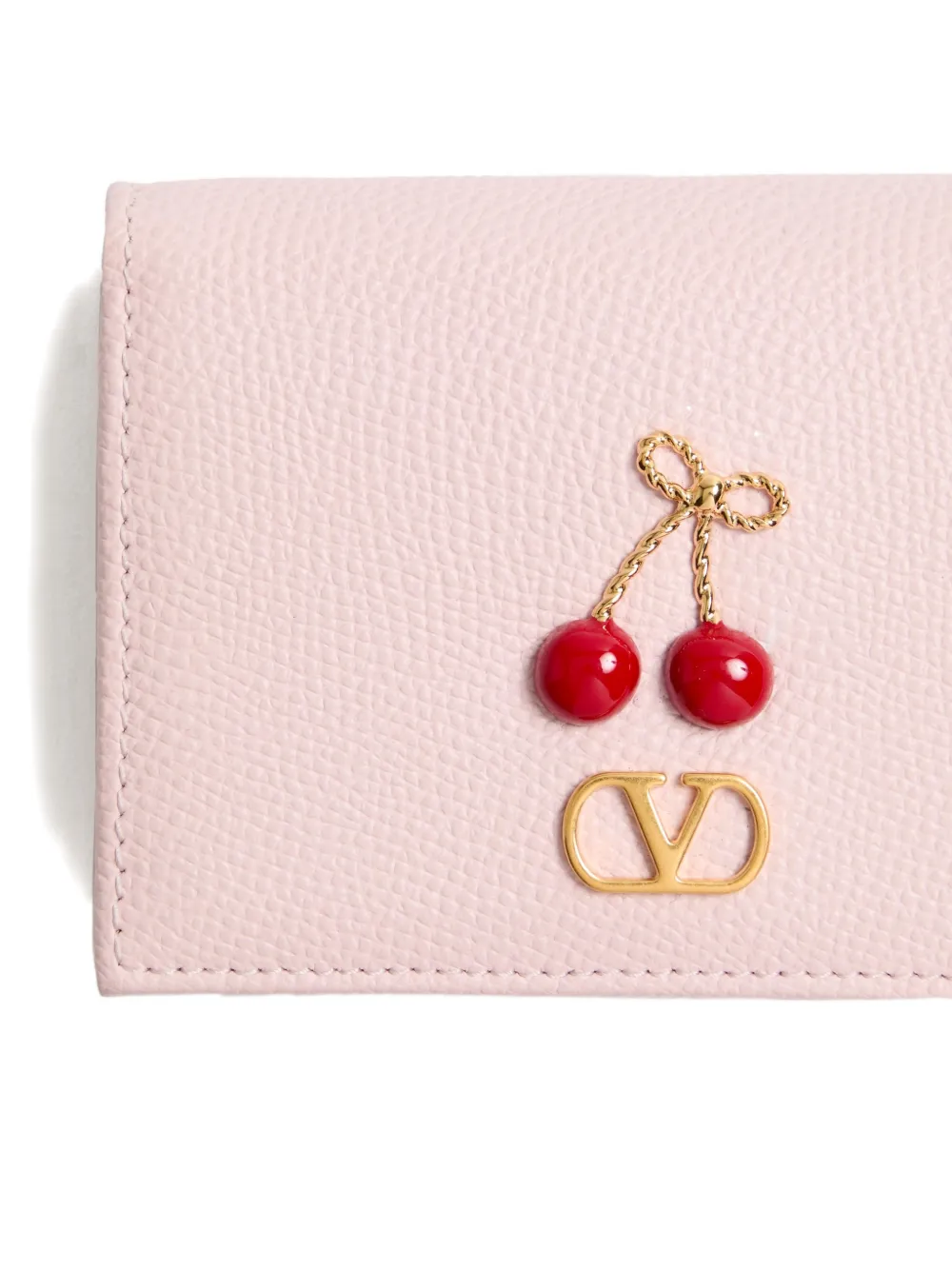 Valentino Garavani Cherryfic bewerkte portemonnee Roze