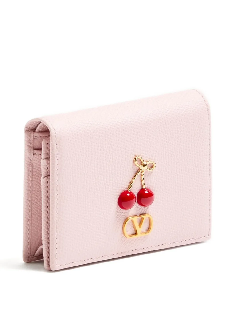 Valentino Garavani Cherryfic bewerkte portemonnee Roze