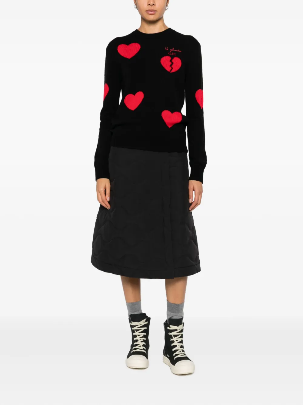 MC2 Saint Barth New Queen heart-motif embroidered sweater | Jumpers | Image 2