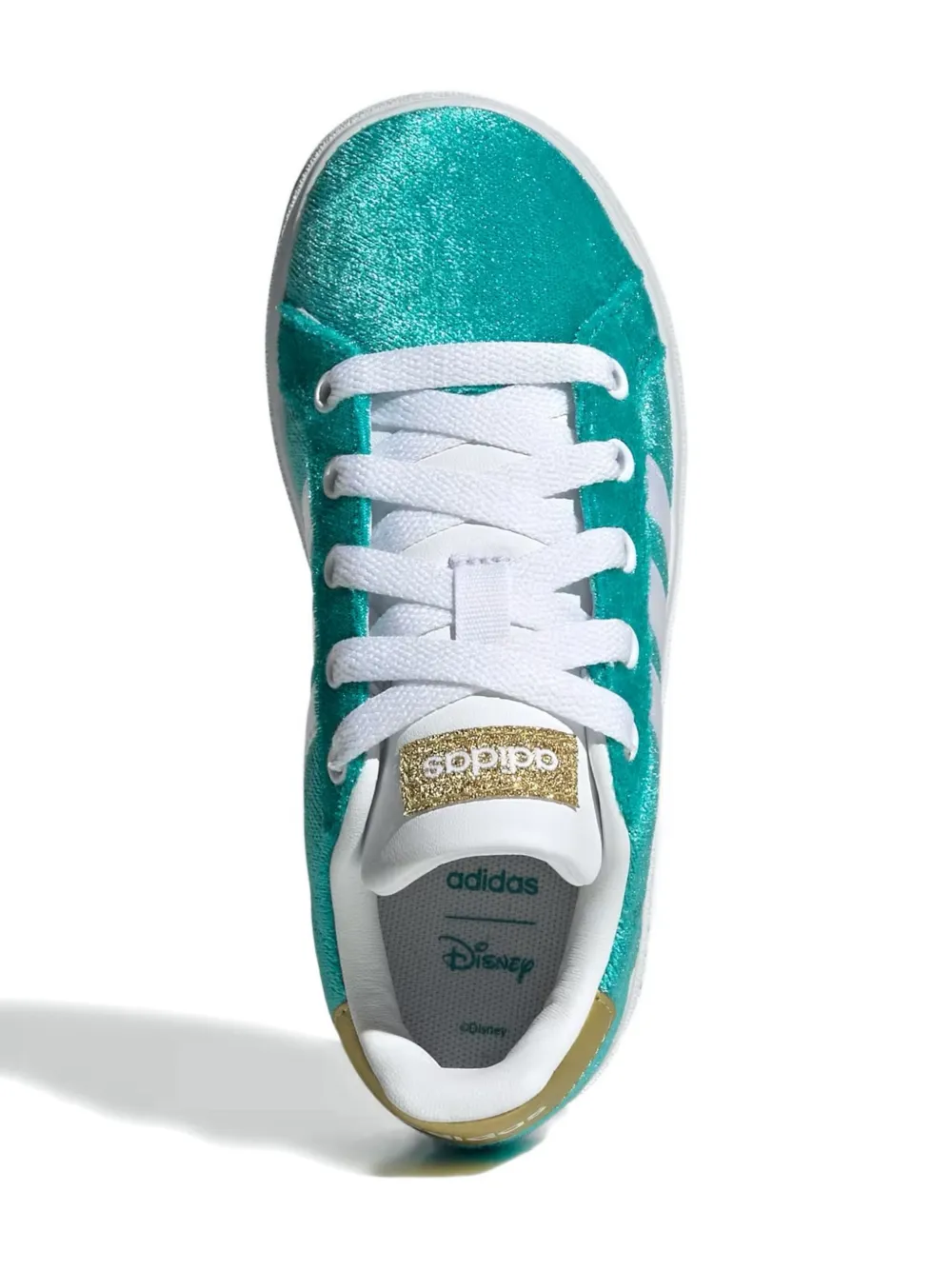 adidas Kids x Disney Jasmine Grand Court 2.0 gestreepte sneakers Groen