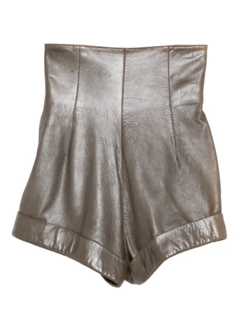Romeo Gigli Pre-Owned 1990s leather shorts