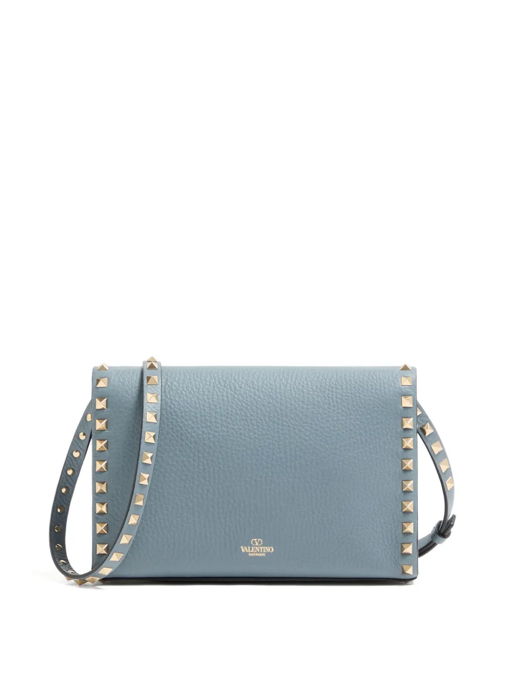 Valentino Garavani Kleine bewerkte Rockstud schoudertas Blauw