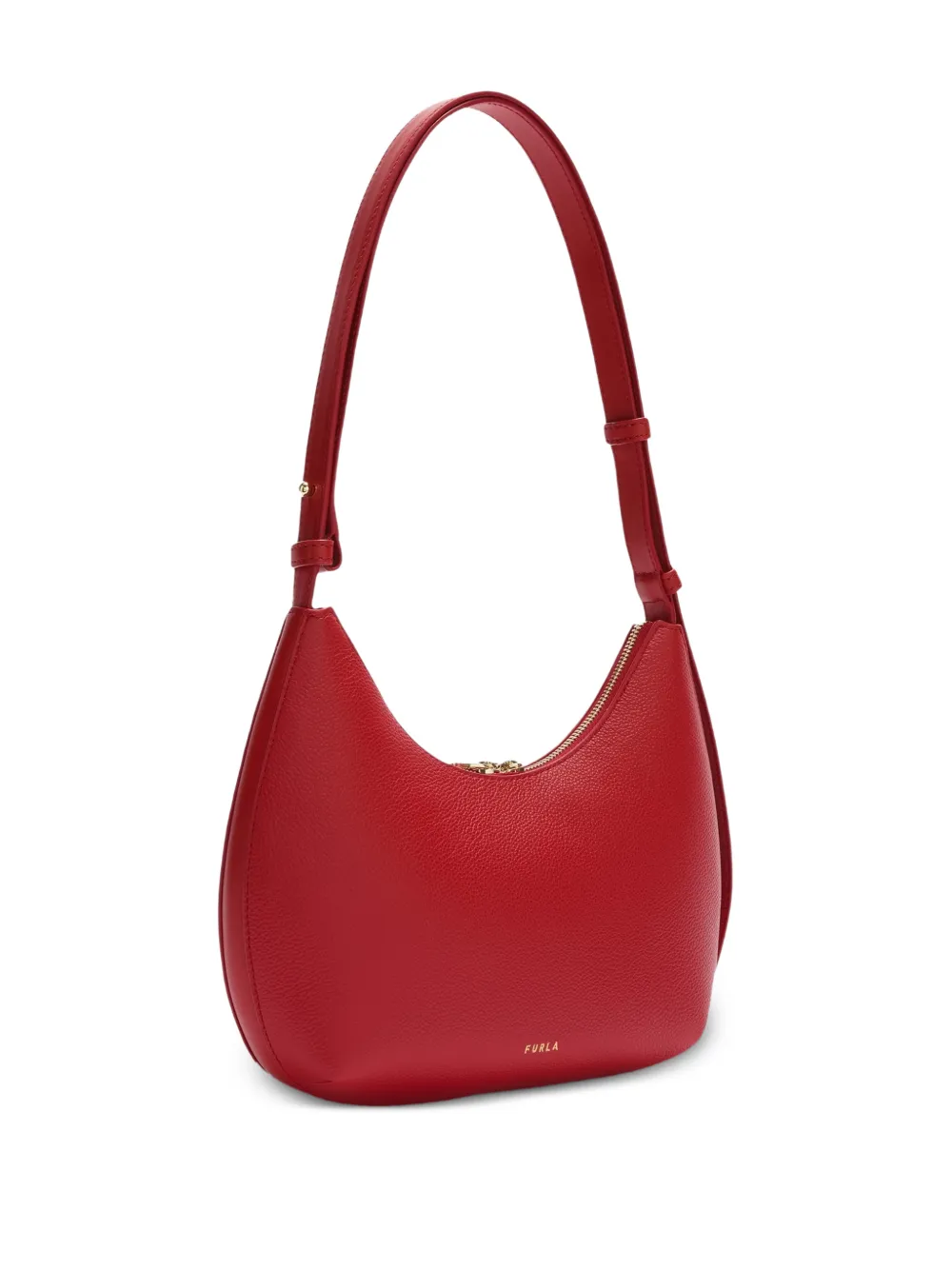 Furla Goccia kleine leren schoudertas Rood