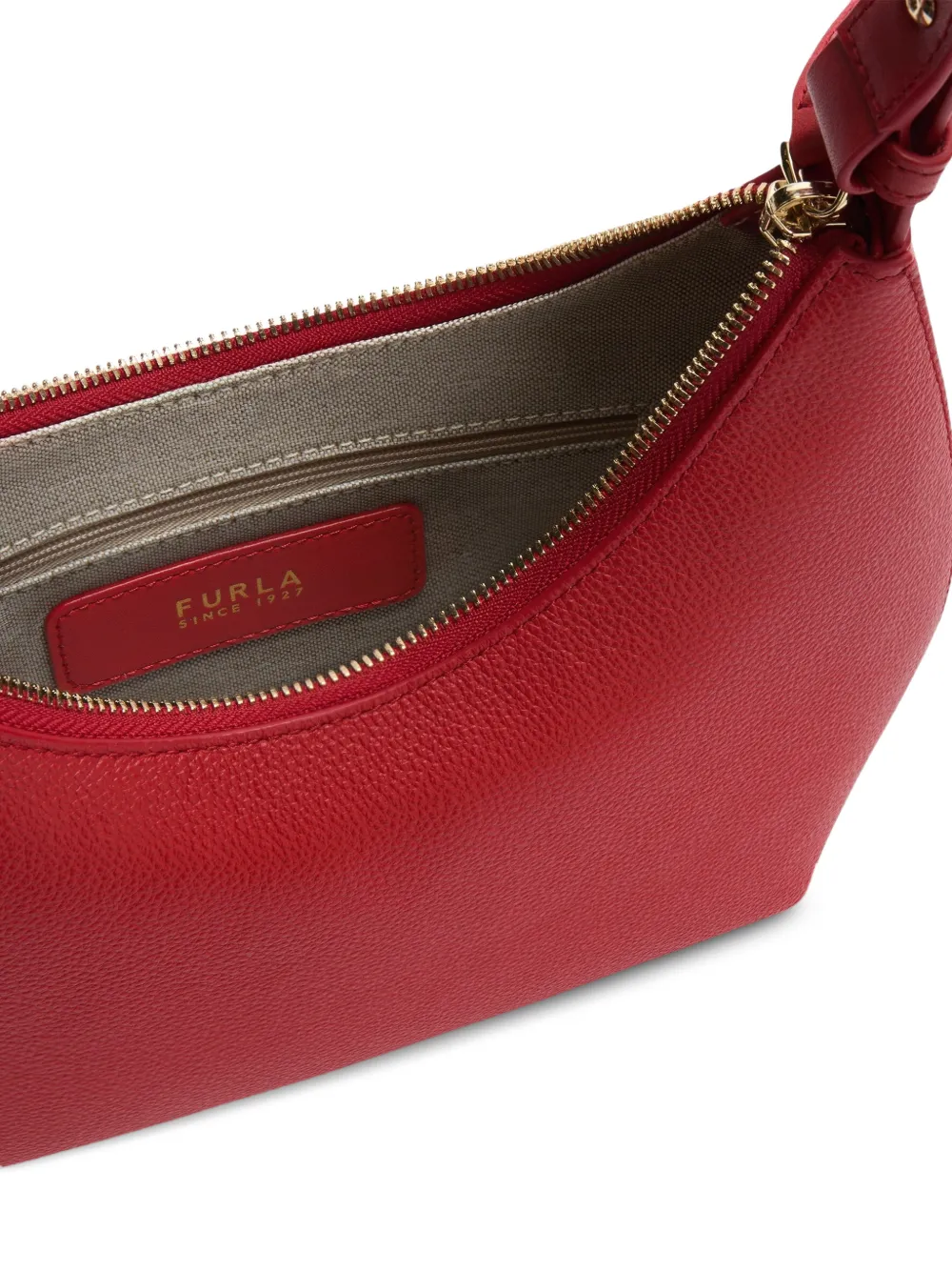 Furla Goccia kleine leren schoudertas Rood